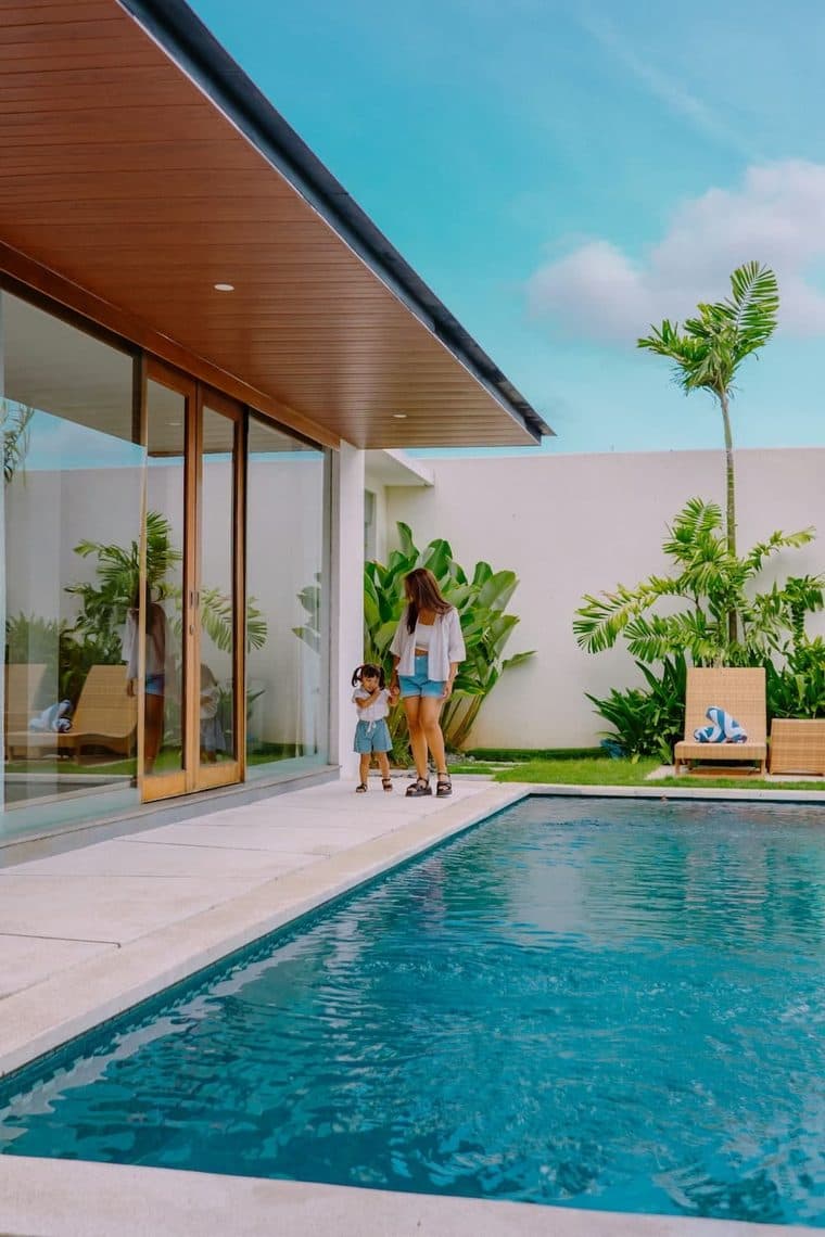 Family enjoying their Bali villa