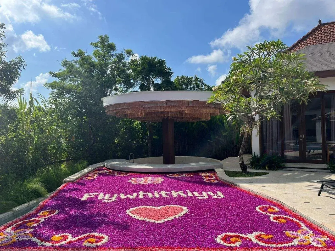Pool Flower Decoration